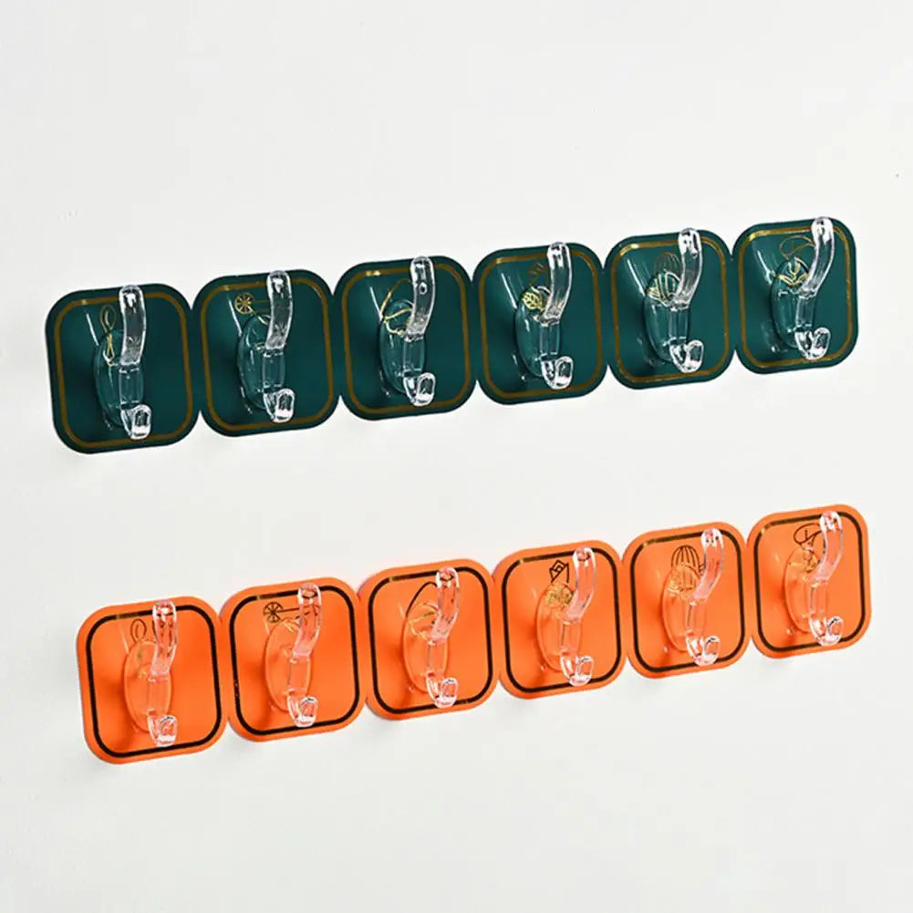 6 Hook Wall Mounted Organizer - Random Color