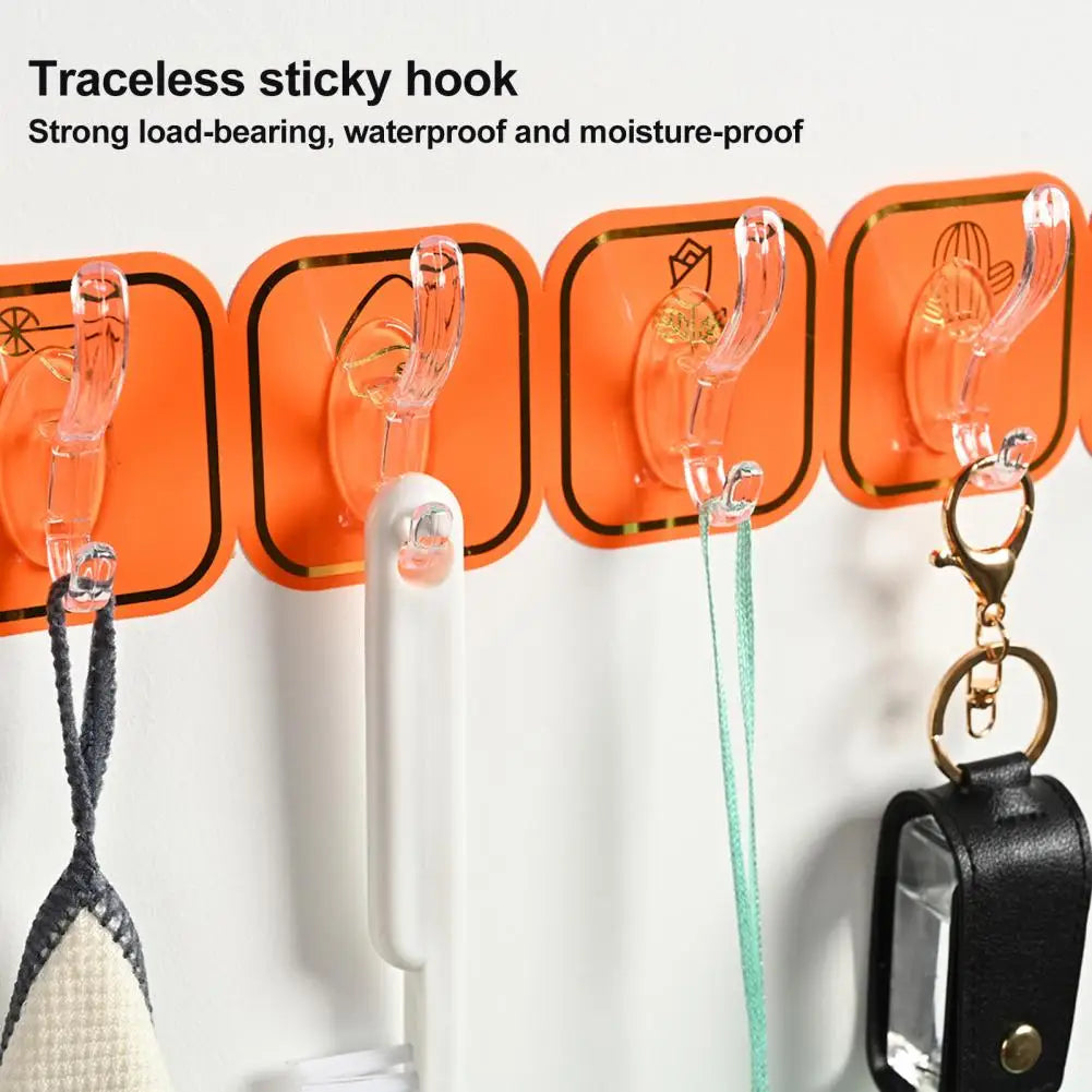 6 Hook Wall Mounted Organizer - Random Color