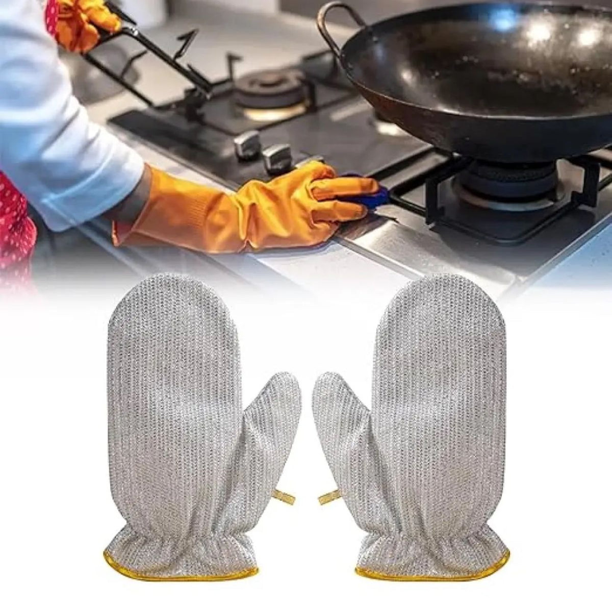 Buy 1 Get 1 Free - Heavy-Duty Scrubber Mitt