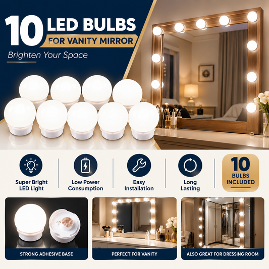 Pack of 10 Vanity Mirror