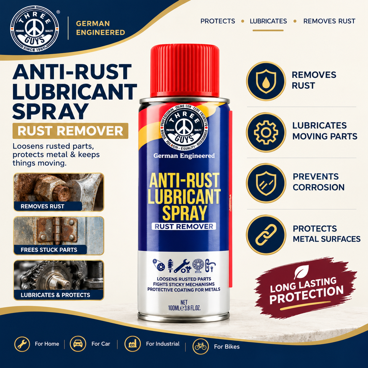 Anti Rust Lubricant Spray - 450ml
