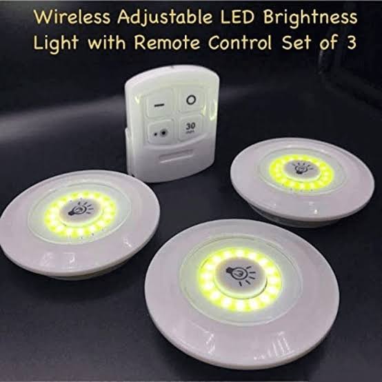 Pack of 3 Led Remote Cantrol