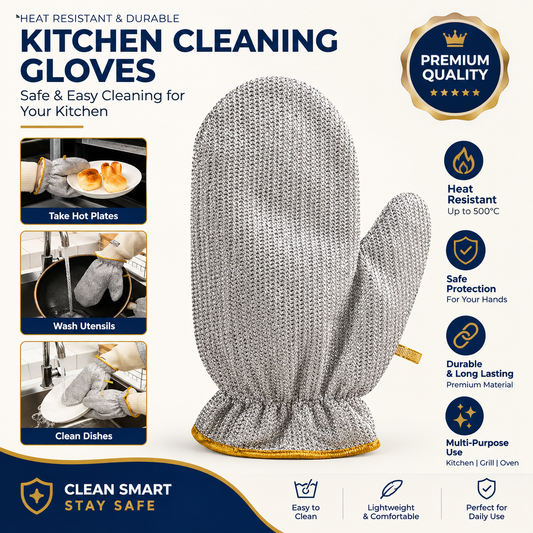 Buy 1 Get 1 Free - Heavy-Duty Scrubber Mitt
