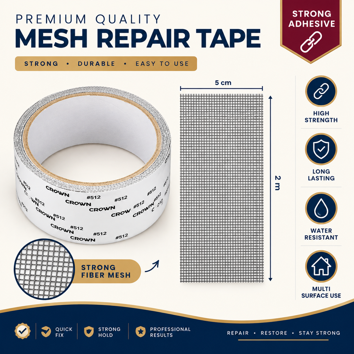 Buy 1 Get 1 Free - Mesh Repair Tape - 2m